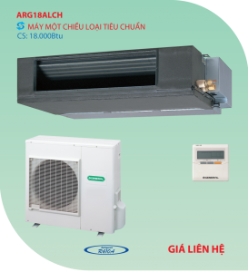 Điều hòa nối ống gió ARG18ALCH loại 1 chiều 18.000BTU Điều hòa nối ống gió ARG18ALCH loại 1 chiều 18.000BTU