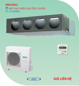 Điều hòa nối ống gió 2 chiều General ARG25RLC 25.000BTU Điều hòa nối ống gió 2 chiều General ARG25RLC 25.000BTU