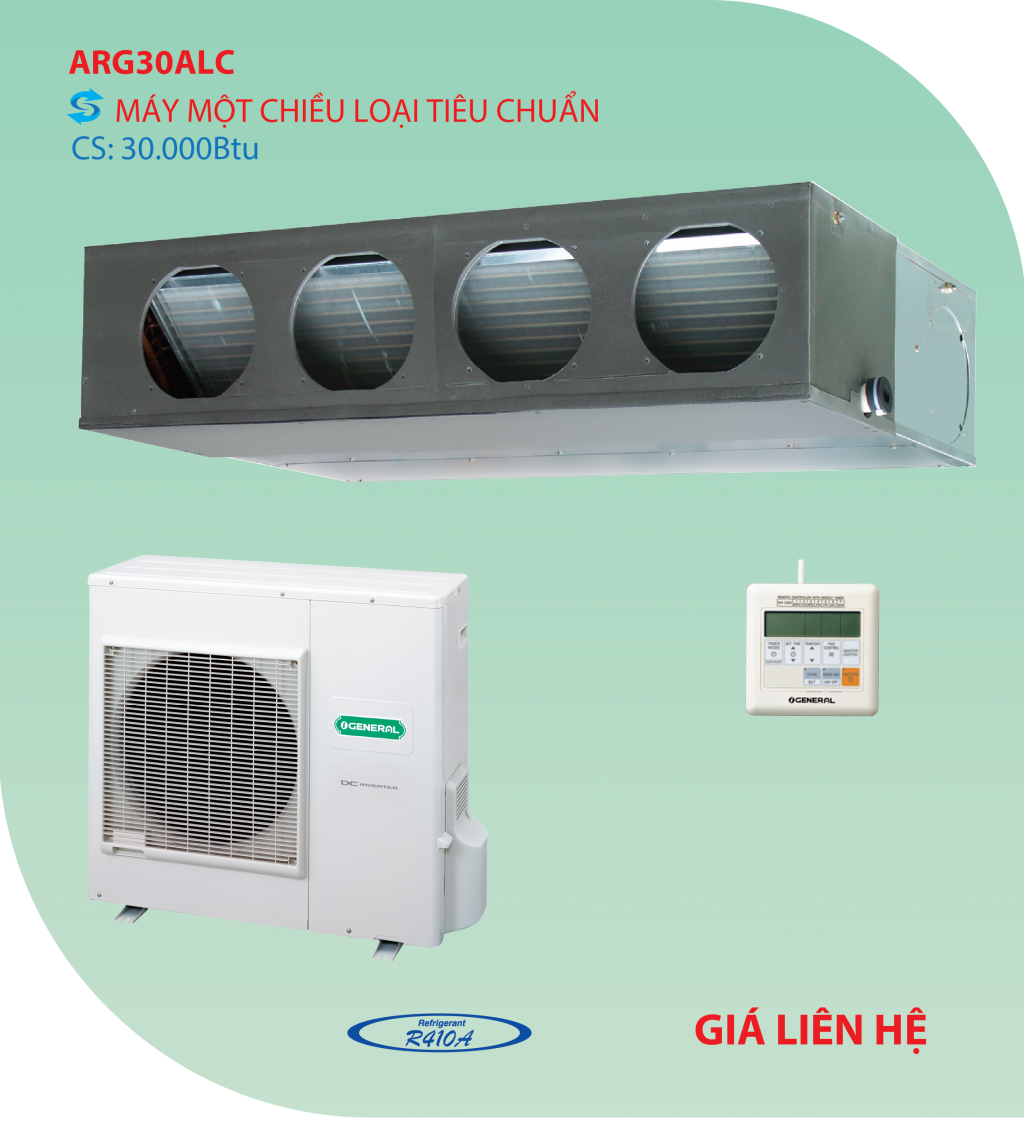 Điều hòa nối ống gió ARG30ALC loại 1 chiều 30.000BTU