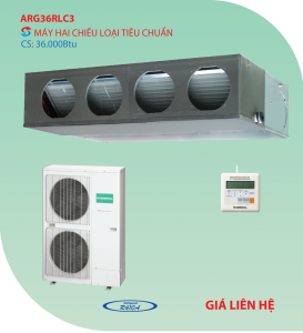 Điều hòa nối ống gió 2 chiều General ARG36RLC3 36.000BTU Điều hòa nối ống gió 2 chiều General ARG36RLC3 36.000BTU