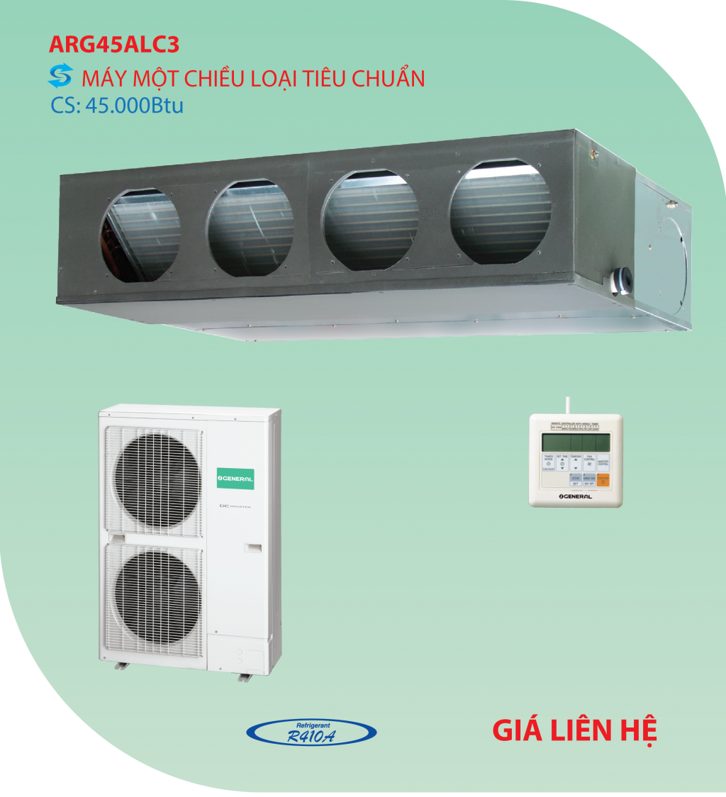 Điều hòa nối ống gió ARG45ALC3 loại 1 chiều 45.000BTU