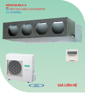 Điều hòa nối ống gió General 2 chiều ARGG36LMLA-A inverter 36.000BTU Điều hòa nối ống gió General 2 chiều ARGG36LMLA-A inverter 36.000BTU