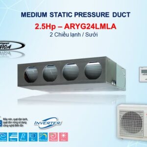 Điều hòa nối ống gió 2 chiều Fujitsu 24.000BTU ARAG24LMTA