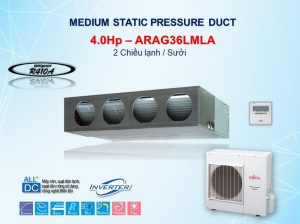 Điều hòa nối ống gió 2 chiều Fujitsu 36.000BTU ARAG36LMLA Điều hòa nối ống gió 2 chiều Fujitsu 36.000BTU ARAG36LMLA