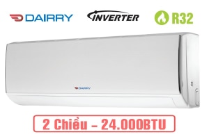 Điều hòa Dairry 2 chiều Inverter I-DR24KH 24000BTU Điều hòa Dairry 2 chiều Inverter I-DR24KH 24000BTU