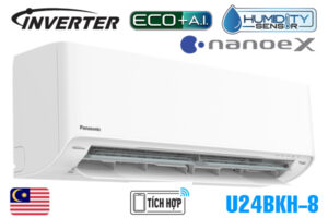 Điều hòa Panasonic inverter 1 chiều 24000BTU U24BKH-8 Điều hòa Panasonic inverter 1 chiều 24000BTU U24BKH-8